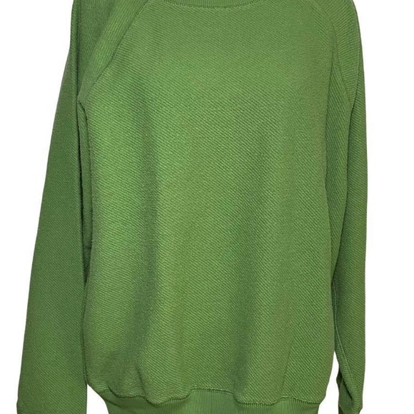 NWT Aerie Oversized Pullover Sweatshirt Kelly Green - Picture 3 of 7